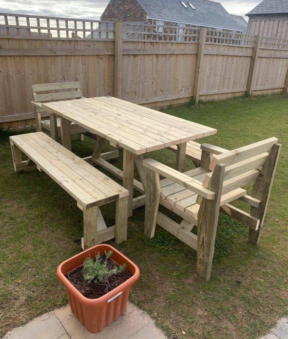 8 Seater Set — handmade timber