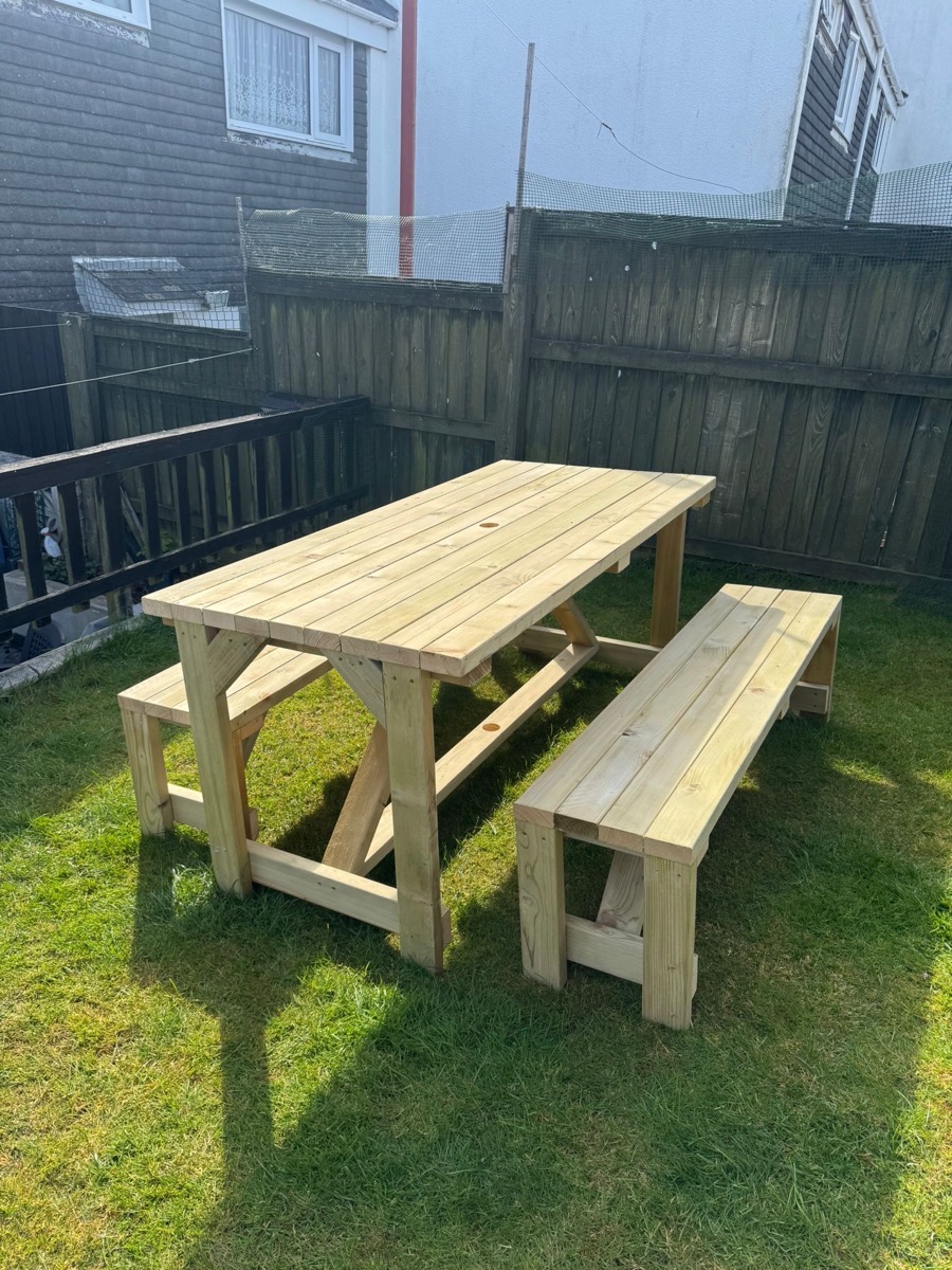Handmade timber build in a Cornish garden
