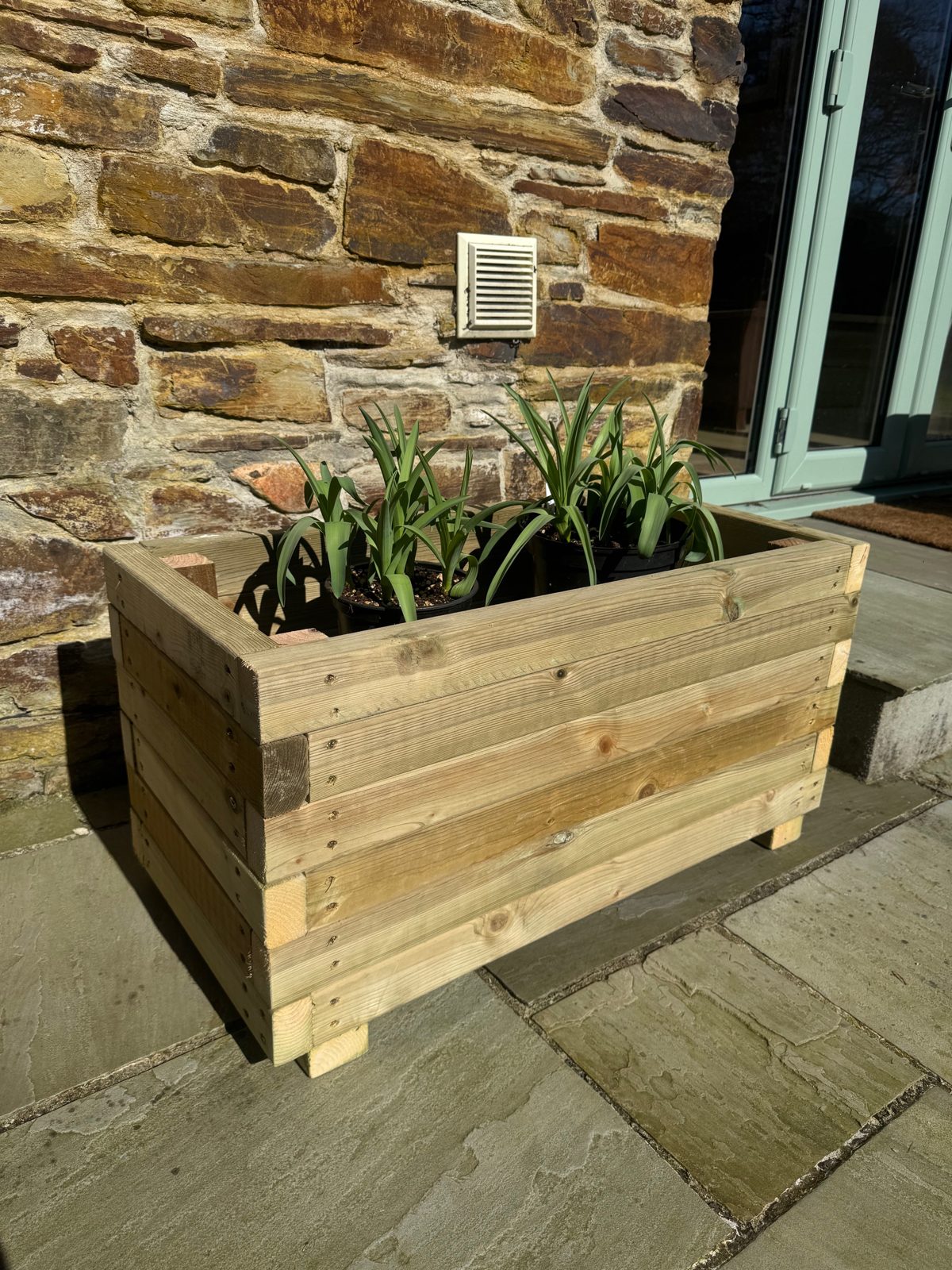Rectangle Trough Planter — handmade timber