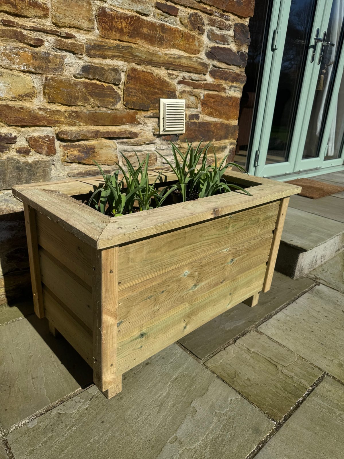 Shiplap Rectangle Planter — handmade timber